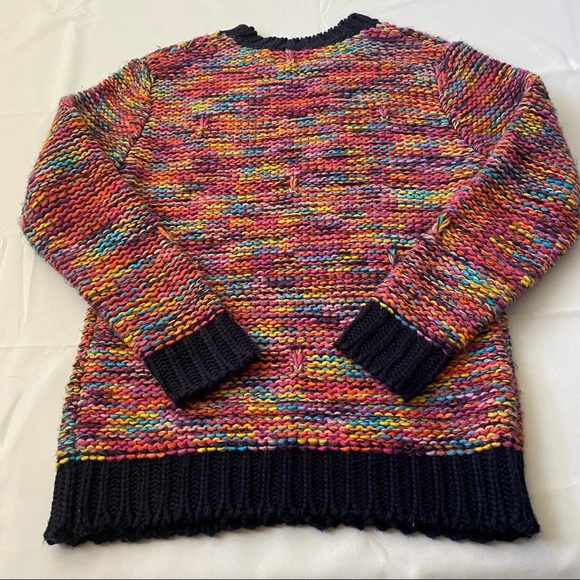 Molly Bracken multicolored crew neck knit jumper sweater women’s small/medium - Picture 8 of 12